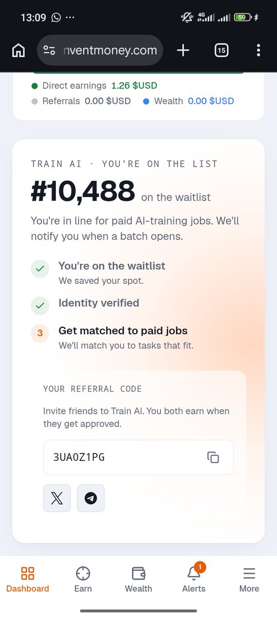 Elora_Gracious1's tweet photo. @InventMoneyApp 
How did my train AI task went from this in the first frame, to that in the second frame...
You gave me 3 tasks to qualify for assessment, anytime I click the task to perform it, it takes me straight to the Train Ai page, doesn't let me complete the task, why? https://t.co/xLxkmubar9