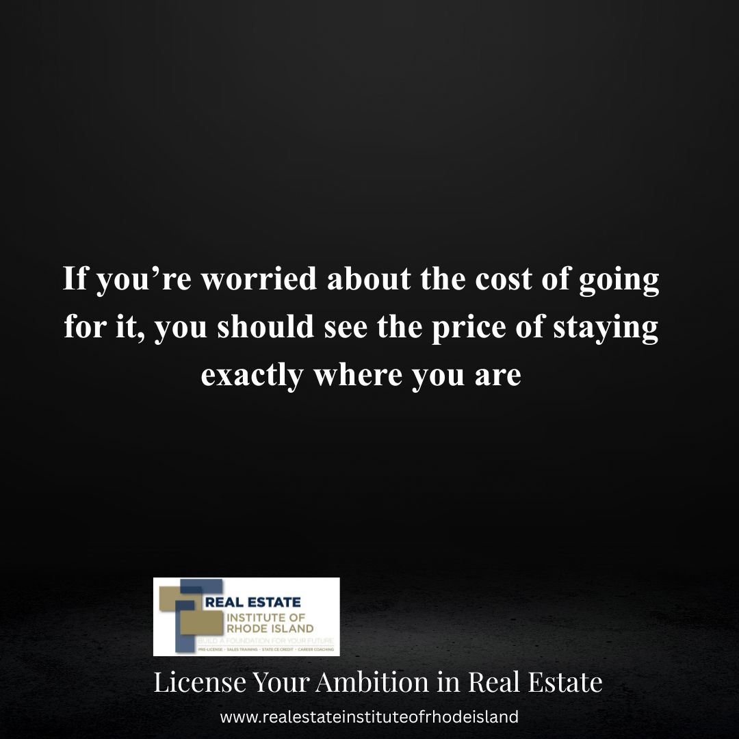 instituteRI's tweet photo. 𝐓𝐡𝐞 𝐛𝐢𝐠𝐠𝐞𝐬𝐭 𝐫𝐢𝐬𝐤 𝐲𝐨𝐮 𝐜𝐚𝐧 𝐭𝐚𝐤𝐞 𝐢𝐬 𝐭𝐚𝐤𝐢𝐧𝐠 𝐧𝐨 𝐫𝐢𝐬𝐤 𝐚𝐭 𝐚𝐥𝐥. 
License your ambition with the Real Estate Institute of Rhode Island. Take the first step toward a rewarding, independent career in real estate today. https://t.co/AJDbODqhAo