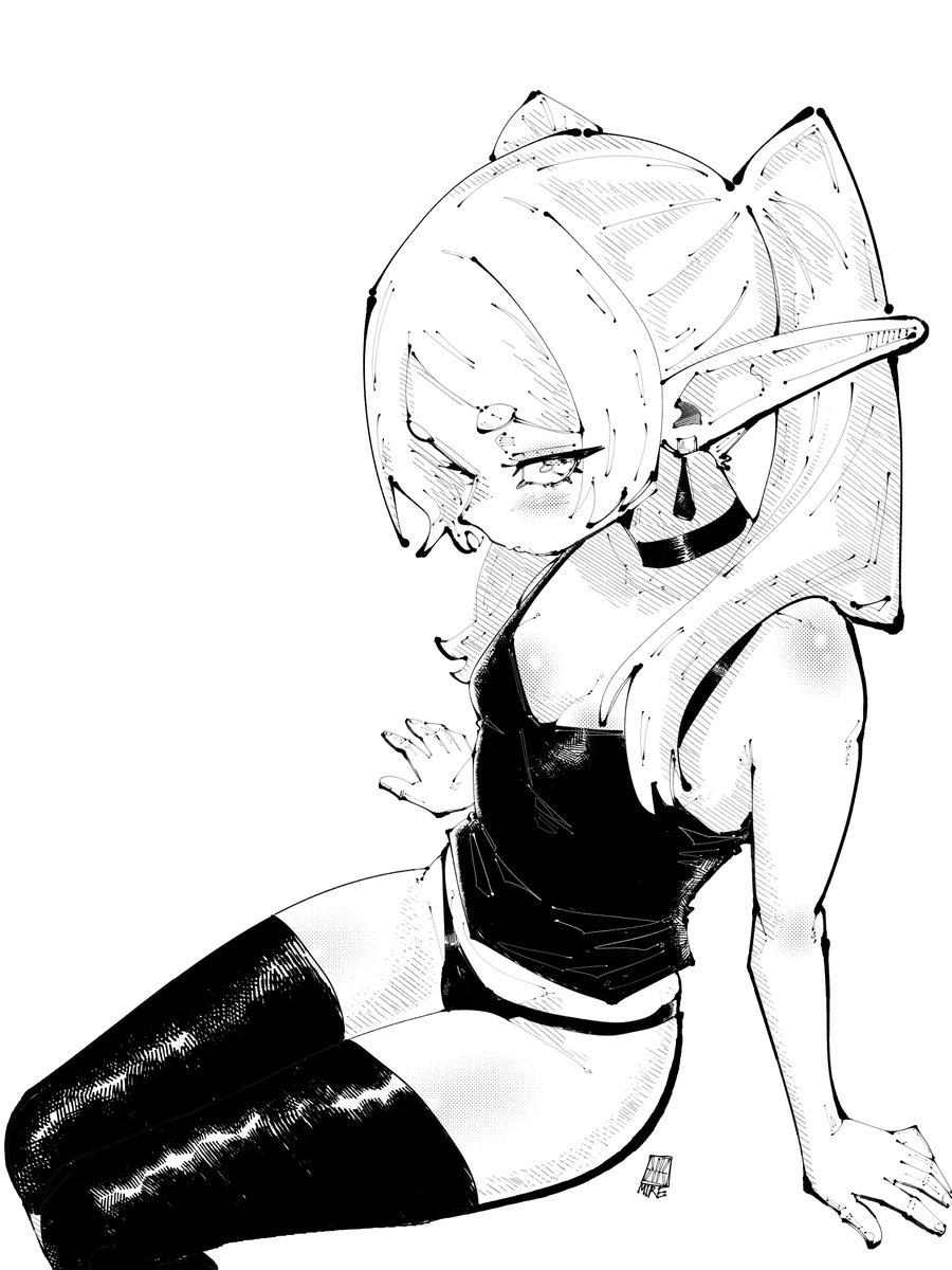 miregeist's tweet photo. Frieren artworks is a great subject to test art style evolution. https://t.co/L6Q4lhDW1s