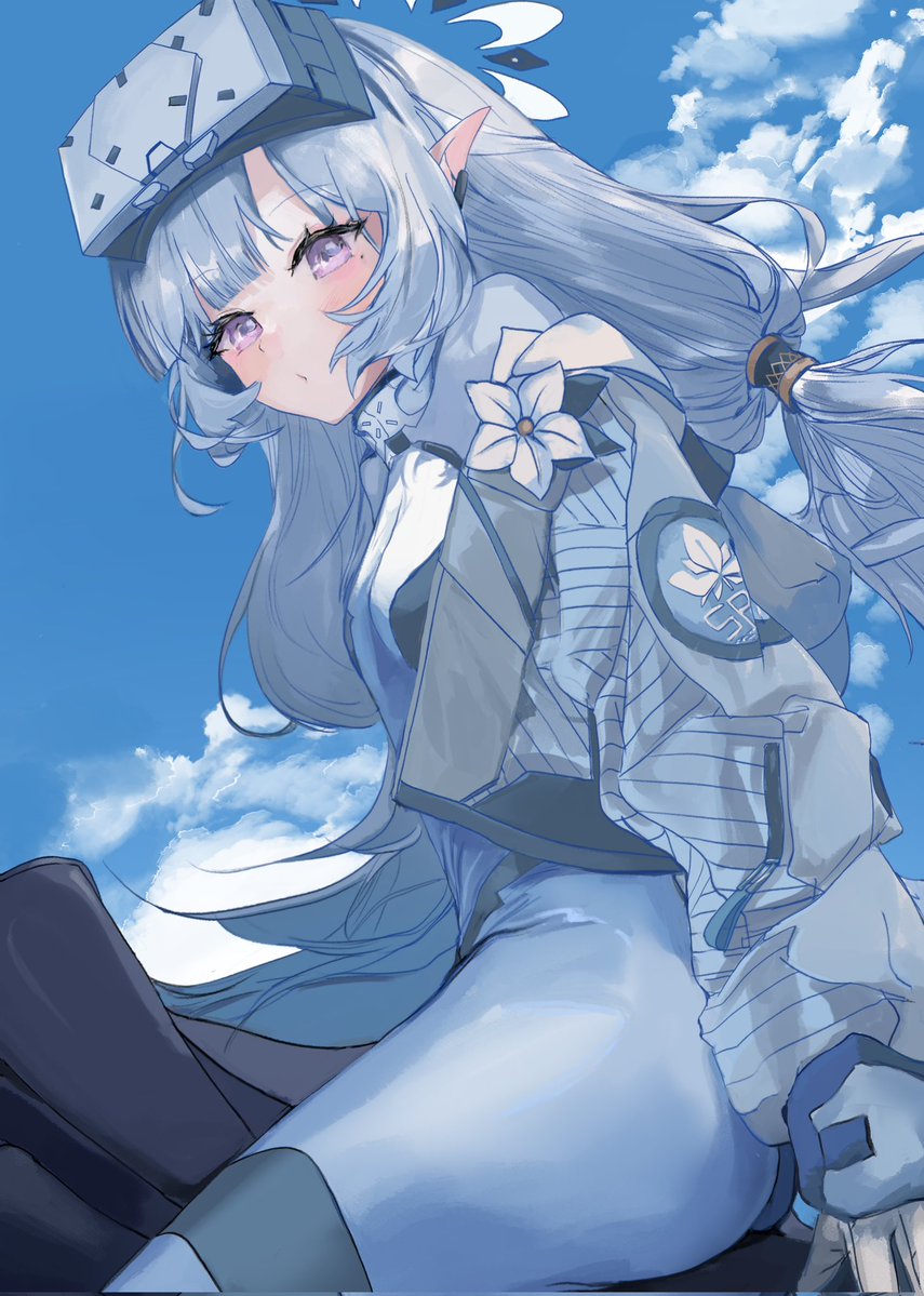 wiosna313's tweet photo. ヒマリちゃん☁️🤍
#ブルアカ #BlueArchive 
#明星ヒマリ https://t.co/YvY01GVgyD