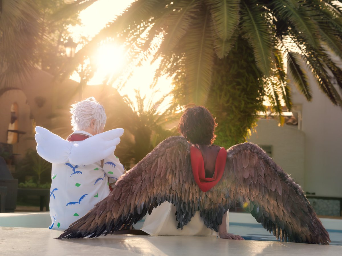 ta7232to's tweet photo. 「たまには、ゆっくりお話でもいかがでしょうか」

グラブル/コスプレ
photo:ツカサさん
ルシオ:KuRoさん
サンダルフォン:たかと。
#0411グラブルギュステ併せ https://t.co/kKaGz7Xc6W