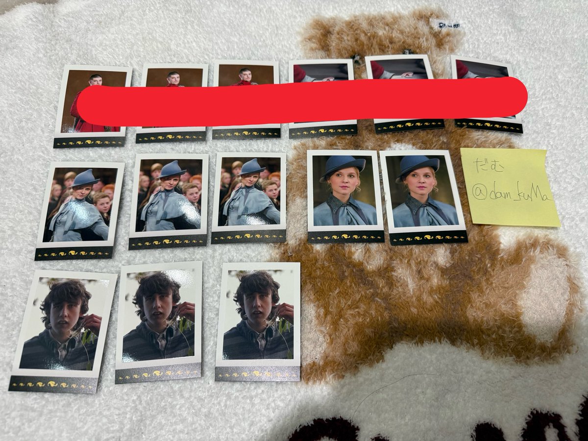 dam_kuMa's tweet photo. 【交換】
ハリーポッター ハリポタ ぱしゃこれ 

譲 ）画像1〜4枚目
求 ）リプ画像5枚目　セドリック•ディゴリー、定価＋送料

郵送かつ複数枚のお取引を希望しております。
ルシウスは優先順位高い3種のいずれかとの交換希望。
→ https://t.co/NsujTrpuoj