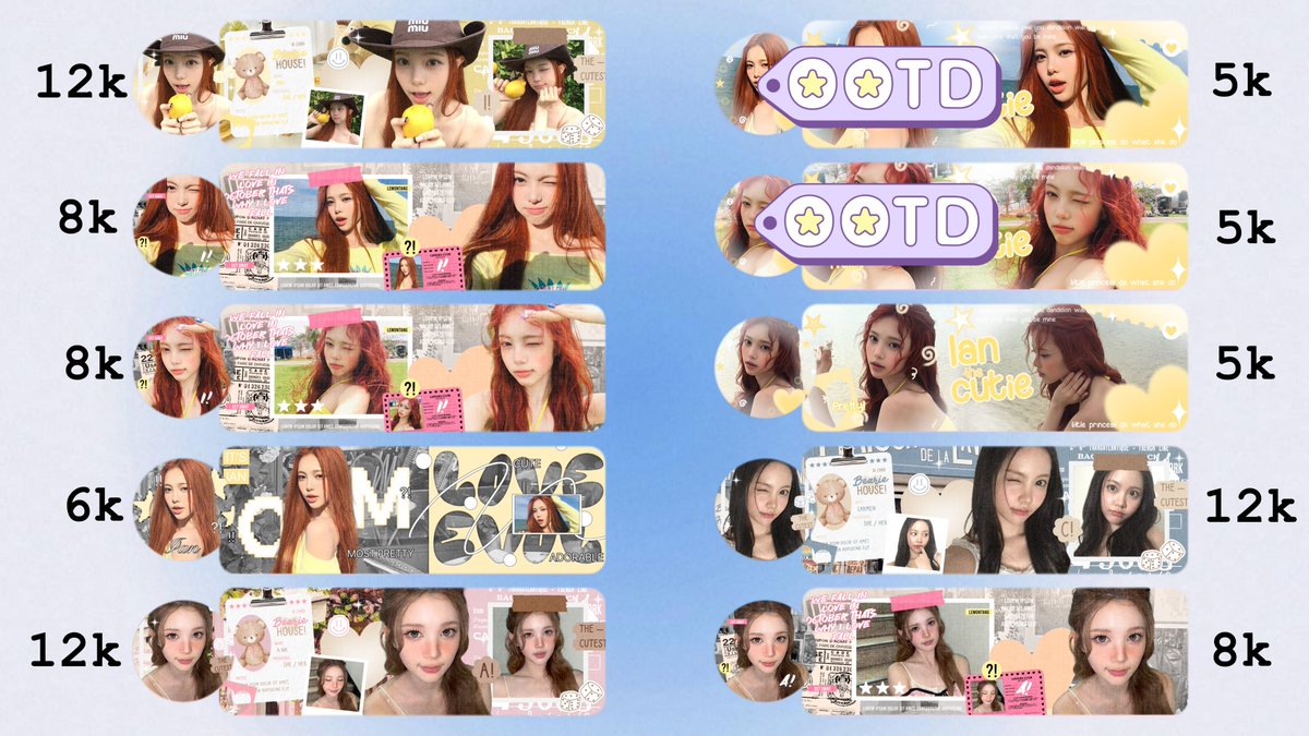 cinempa's tweet photo. @x1elhc Halooo kak liann, aku bawa banyak layout girlgroup nihhh, free retext jugaaa. Bisa dm ke @vlcdmn atau ke https://t.co/WAfjWHUlDJ untuk takeee https://t.co/DKImw3MKgq