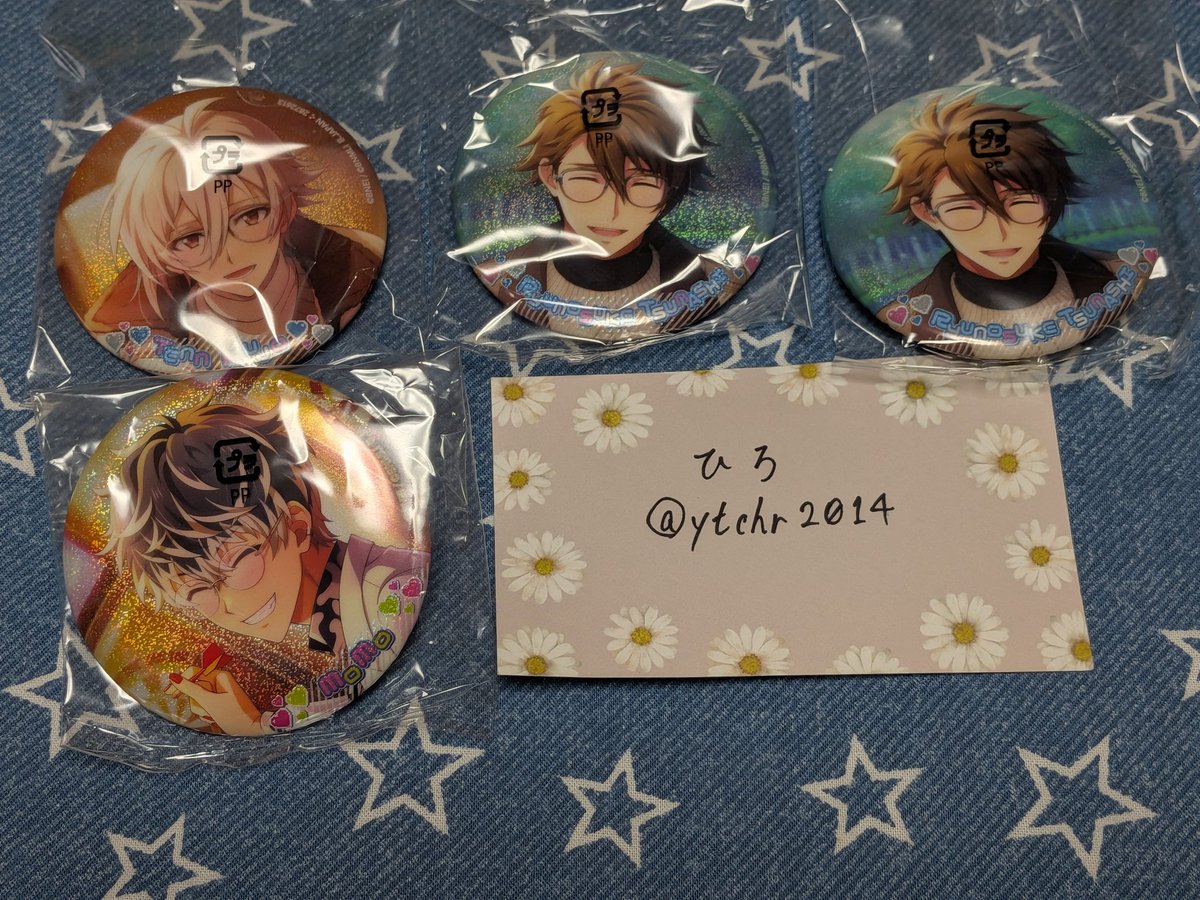 ytchr2014's tweet photo. 【交換>譲渡】アイドリッシュセブン アイナナ 缶バッジコレクション vol.7
譲:一織·環·壮五·陸·天·龍之介②·百
求:千·三月>300円/個+送料

郵送のみ
譲渡はPayPayのみ
共通のフォロワー様がいらっしゃる方までのお取引とさせていただきます https://t.co/7AiDKF2Yfm