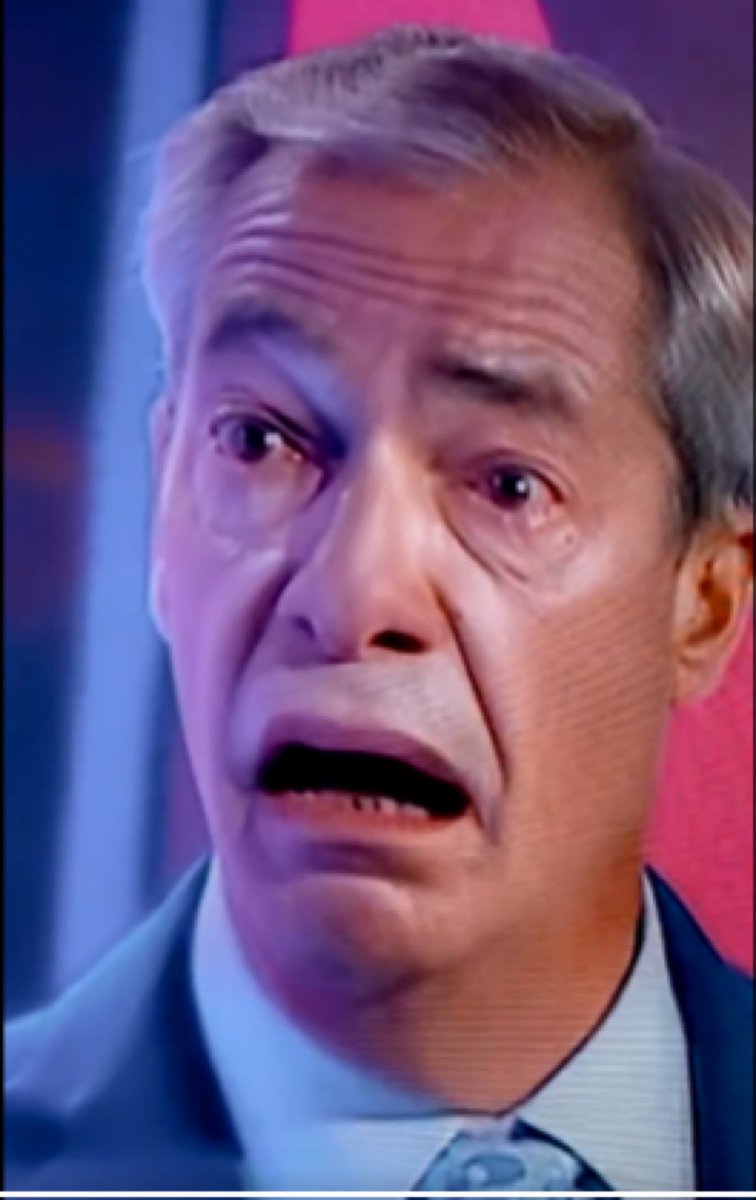 BrexitBuster's tweet photo. Farage thinking he has pulled off a political masterstroke by resigning as an MP and demanding a by-election in Clacton versus Farage realising that his only serious opponent will be a comedian wearing a rubbish bin on his head. 🤣🤣🤣
#CountBinface #FarageFail #Reformoron https://t.co/NhCtL6d7g1