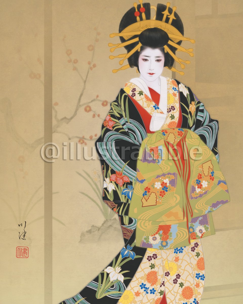 illustramble's tweet photo. 『曽我綉侠御所染（御所五郎蔵）』傾城皐月
『傾城十二姿』連作其の十二 https://t.co/jOHilovAQ8