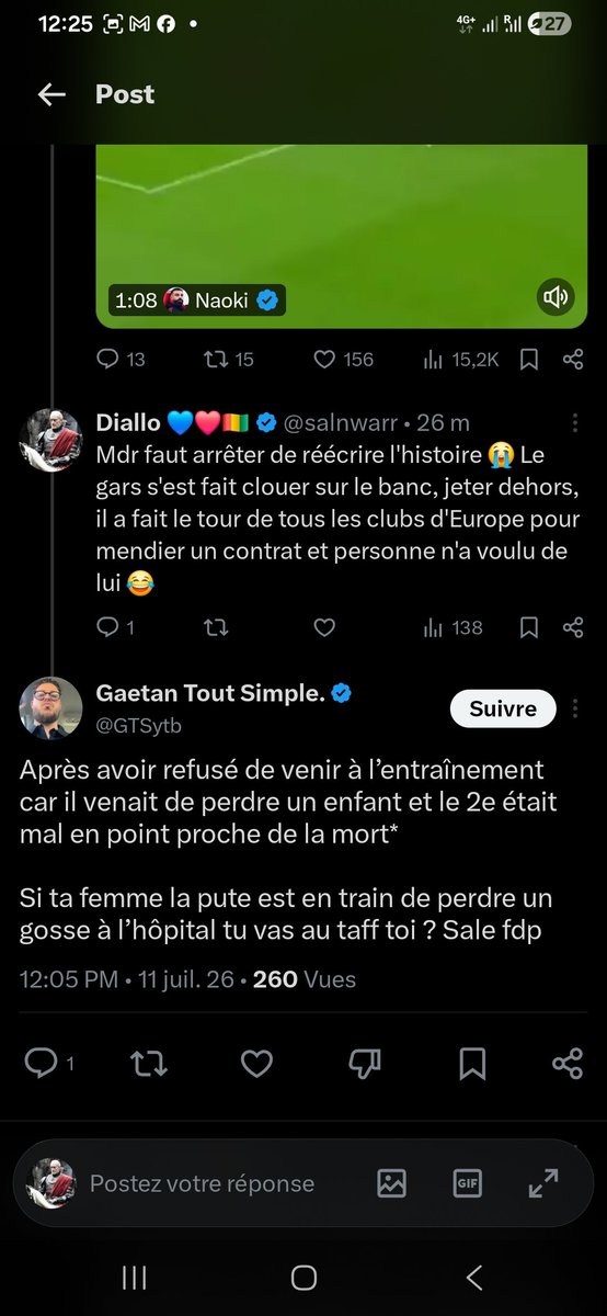 salnwarr's tweet photo. @Loguito6 C'est devenu des fous 🤦🏾‍♂️sa insulte tout le monde par manque d'arguments 😭😂 https://t.co/yqHIhjeGxz