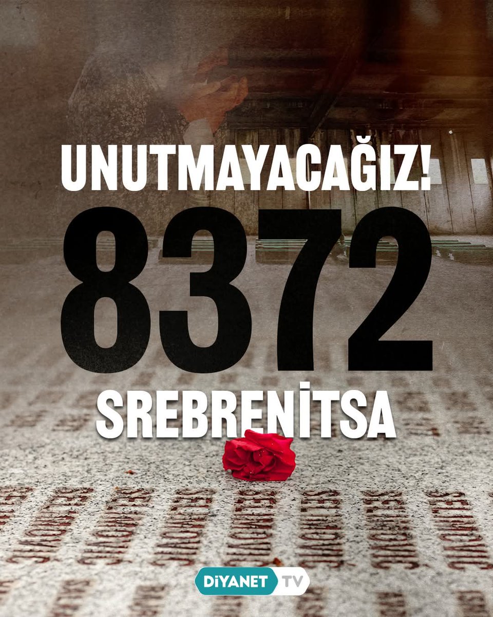 YilmazGuney36's tweet photo. #Srebrenitsa Soykırımı'nda katledilen Bosnalı kardeşlerimizi rahmet ve duayla anıyoruz...

“Ne yaparsanız yapın, soykırımı unutmayın. Çünkü unutulan soykırım tekrarlanır."

(Aliya İzzetbegoviç) https://t.co/esH7cHpuJA