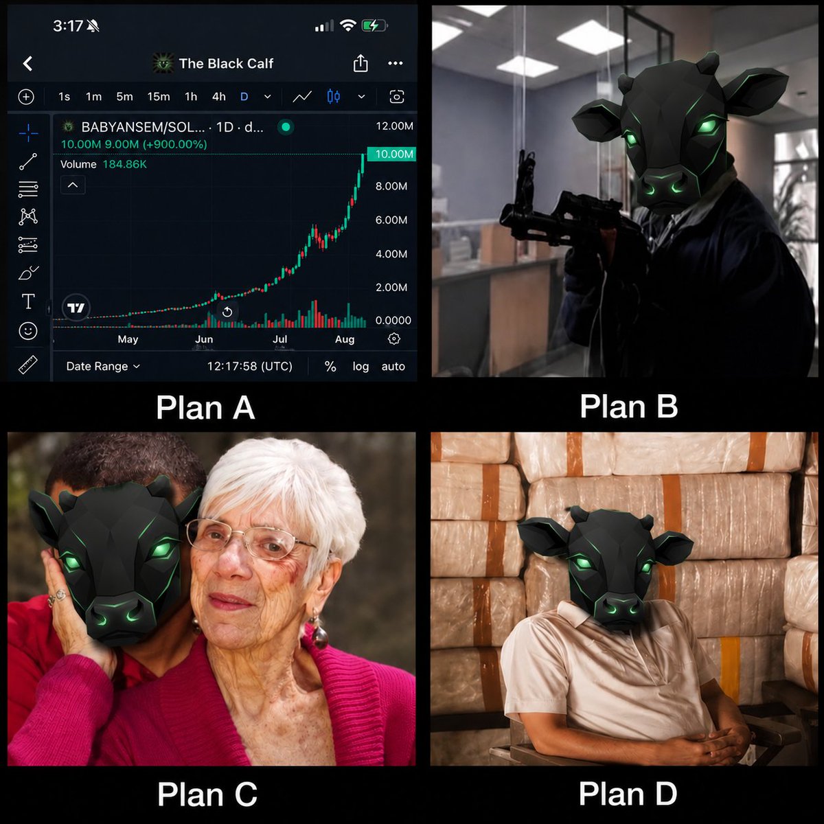 iambabyansem's tweet photo. Plan A is the only plan. 🐮📈
solana:DLvuaz18bKnh1hEaCZsZ5NgJi7wYFm5RvgZVA2M5pump to 10M https://t.co/64CNWWsJ97