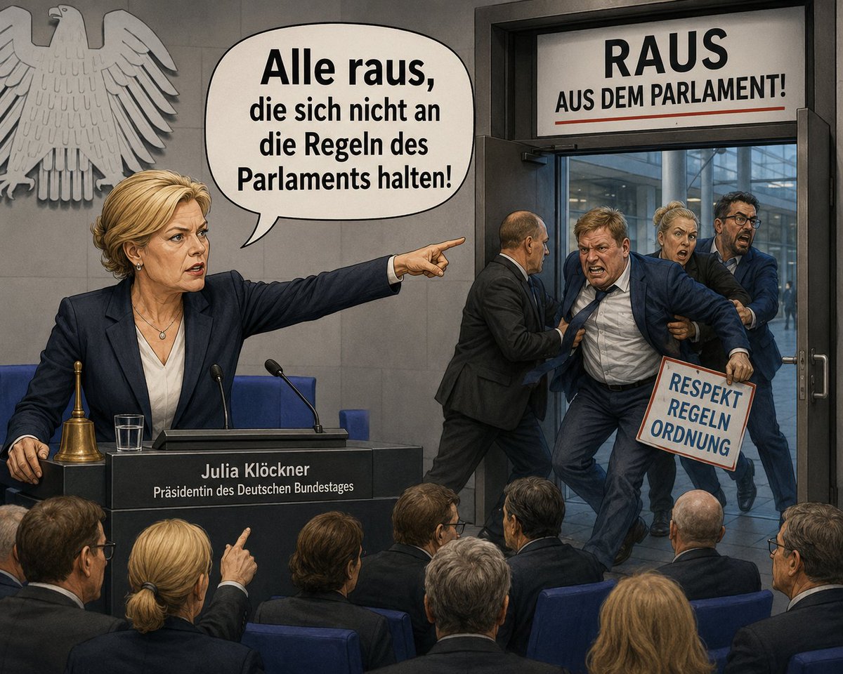 AlpenHofnarr's tweet photo. Wenn die AfD-ler im Bundestag sich nicht zu benehmen wissen, dann gehören sie raus aus dem Parlament. Das ist doch eigentlich die konsequente Umsetzung der Regel, die die AfD immer vehement einfordert. #AfDraus https://t.co/VStcWL4Ywo