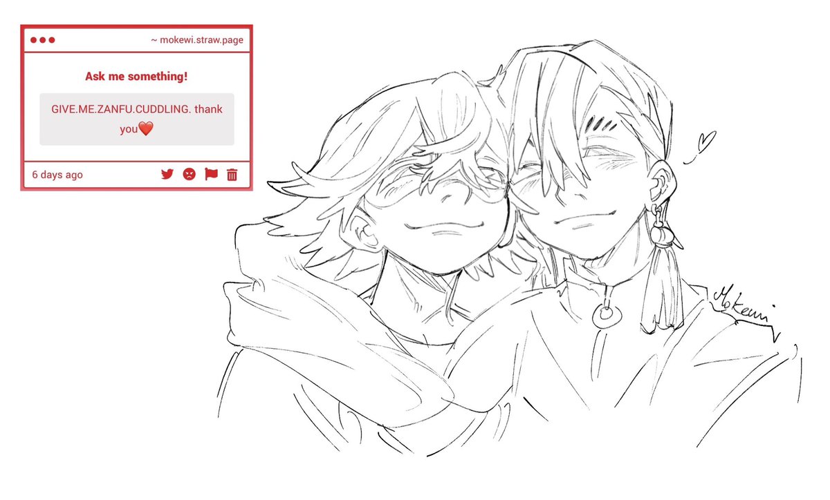 mokewi_'s tweet photo. it’s been a while since I’ve drawn zanka #zanfu https://t.co/J2Xy4k5wjb