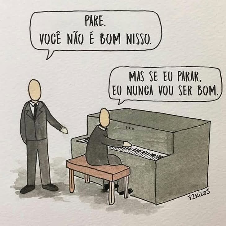 Tokis1's tweet photo. "Você não é bom nisso."
Essa é a mentira que o mundo te conta e vc acredita.

E ninguém fica bom desistindo.
Toda habilidade começa com tentativas, erros e prática.

Continue....

O resultado vem para quem não para e permanece. https://t.co/pL9fnAgsJs