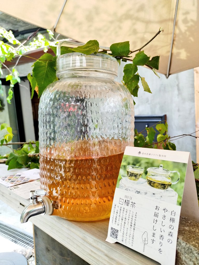 zasauna's tweet photo. 飲めるヴィヒタ、飲むロウリュこと、白樺茶（信州白樺クラフト製作所）は大好評にて、最終回の途中ですべて飲み干されてしまいました！みなさまの鼻腔も喉も胃もしらかばまみれになったことでしょう！ご協賛ありがとうございました！以下の、オンラインショップで販売中！ https://t.co/KM9QTqkGLa