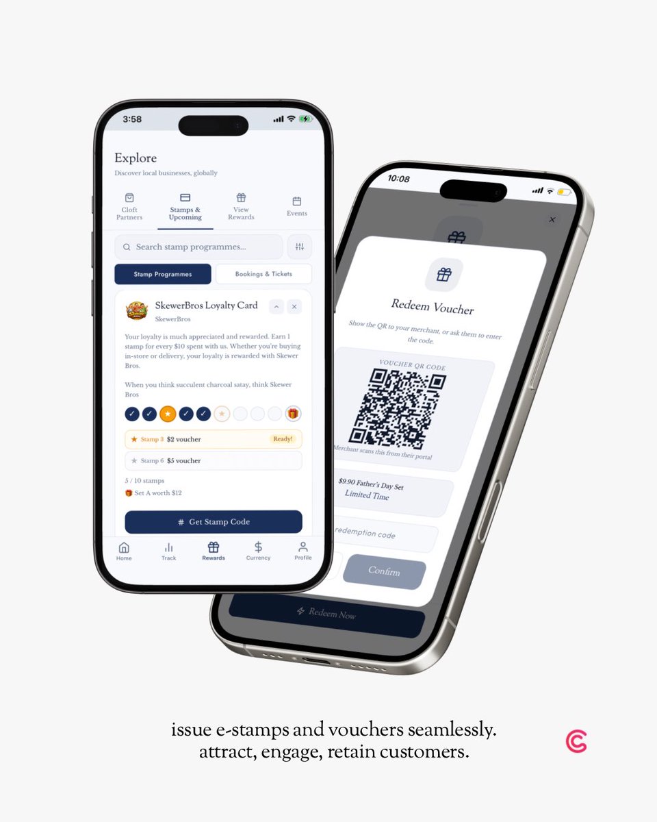 cloftrewards's tweet photo. It’s here. #CloftRewards is now in beta-stage and we are opening up to selected merchants to be onboarded to the Cloft Rewards platform at $0 cost. 

https://t.co/NLIlfUCAMr is a digital loyalty rewards and voucher system that supports local merchants, anywhere in the world. 

▪️$0 on-boarding fee
▪️attract, engage & retain customers
▪️no complex integration
▪️full autonomy of your customers
▪️no more cluttered apps
▪️no more physical loyalty cards

Simple and effective solutions for merchants. #Flywheel growth mode made simple by Cloft Rewards.

Sign-up today at https://t.co/LNLyFxZOx9

#Cloft #attract #crm #loyalty #rewards #vouchers #stamp #simple