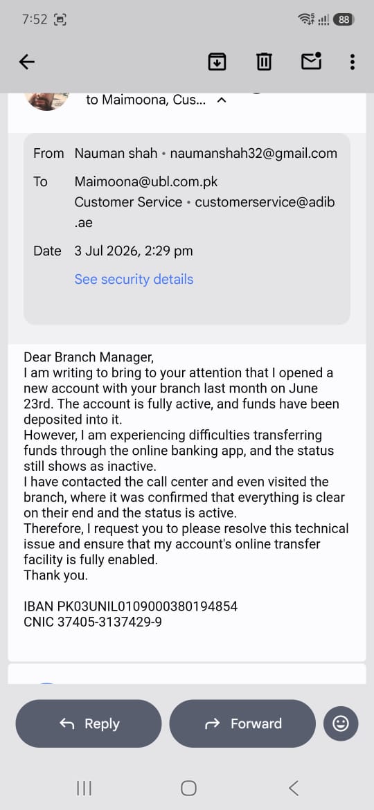 cementbonding's tweet photo. @UBLDigital @UblAmeen Dear @UBLDigital Issue is still unresolved , helpline par bi complain kr ka daikh li , branch mei bi bat kar ka daikh liya , tweet kar ka bi daikh liya , ab app btay kiya karu ? https://t.co/PeIRrNiepK