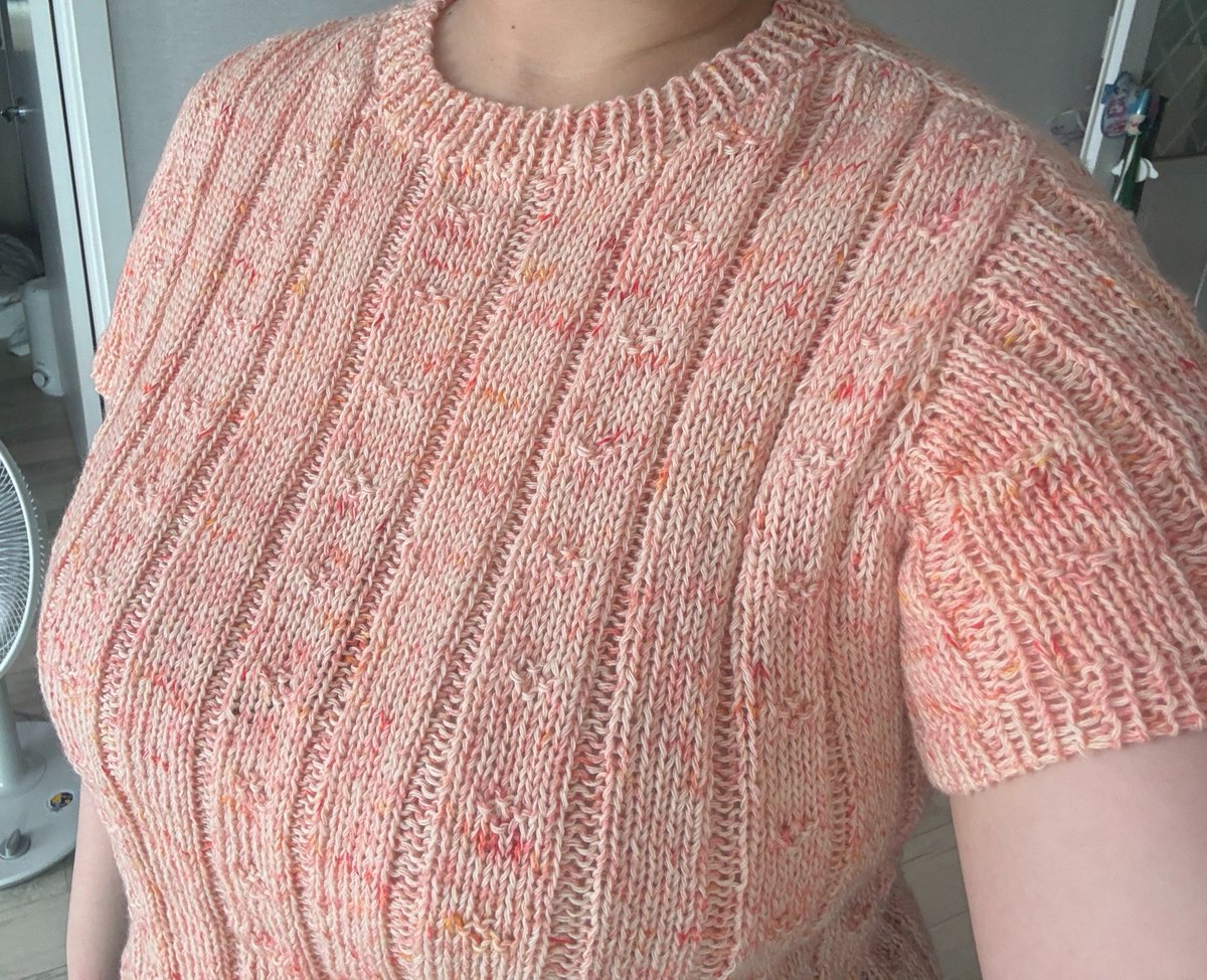 knit_gamjya's tweet photo. 26.06.10~22 라일락스웨터 FO

🪡타쿠미콤보 5mm, 4.5mm
🧶올디브 레이어 버터슬라이스 4합, 자몽젤리 lace

실 색 좀 보세요
너무 예뻐요

보통 옷 입으면 무채색만 입고 이런 색은 잘 안입는데
내 피부톤이랑 너무 잘 맞는 색이라 요즘 자주 입고 다니는데 너무 예뿌다💛🍑 https://t.co/QH4jdeJiq1