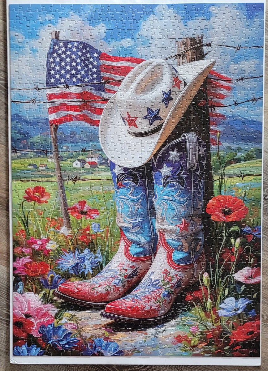 TB222's tweet photo. 🇺🇲🧩 Patriotic puzzle #2 for the month. I like this one a lot better than the other because it's not as dark.  1000 pc. https://t.co/D7pg8LOP6p