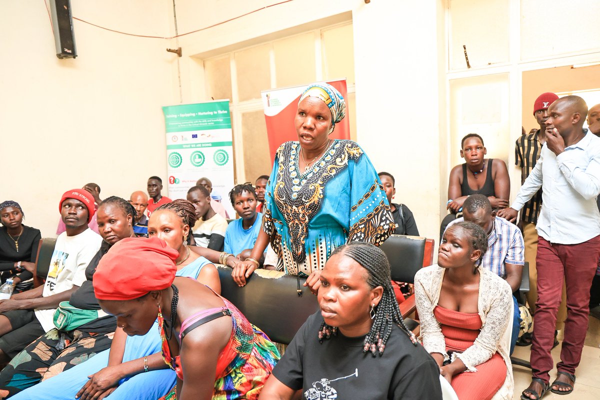 UgandaChamber's tweet photo. Leading the training sessions, @LynnGitu from the Uganda Chamber of Energy and Minerals #UCEM guided participants through Uganda's legal and regulatory framework for the mining industry, highlighting the opportunities now available to artisanal and small-scale miners under the country's legal regime. She noted that miners in the Karamoja region have the potential to improve their livelihoods by embracing formalisation and operating within the law.

She also introduced participants to the cooperative business model, demonstrating how working together can strengthen mining operations, improve market access, and unlock greater economic empowerment. She encouraged miners to embrace cooperation as a pathway to building sustainable and more prosperous mining communities.
#TENTinKaramoja #SDMU #TeamEurope #UCEM @EUinUG 
@giz_uganda 
@MEMD_Uganda @UGAASM_
@NITAUganda1 @Nationguidance @URAuganda @AshabaA
@humfas