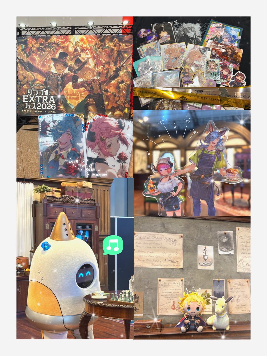 TwumoO's tweet photo. *✮⋆グラブルEXフェス2026 仙台空域 ⋆✮ *
今年もアトラクションにステージに楽しんだ2days!ゼタとベアはフェス沼に落ちたきっかけの1つなので、久々に沢山会えてライブパフォもしてくれて嬉しかった〜😭❤️💙
ご挨拶いただいた方もありがとうございました🫶また来年もここでお会い出来ますように𓈒𓂂 https://t.co/bAlvzFc3dM