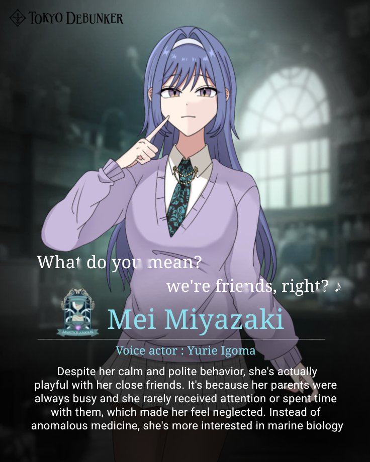 smugmiyuki's tweet photo. TKDB OC debut - Mei Miyazaki
#東京ディバンカー #tokyodebunker #tokyodebunkeroc https://t.co/Z7716draFv