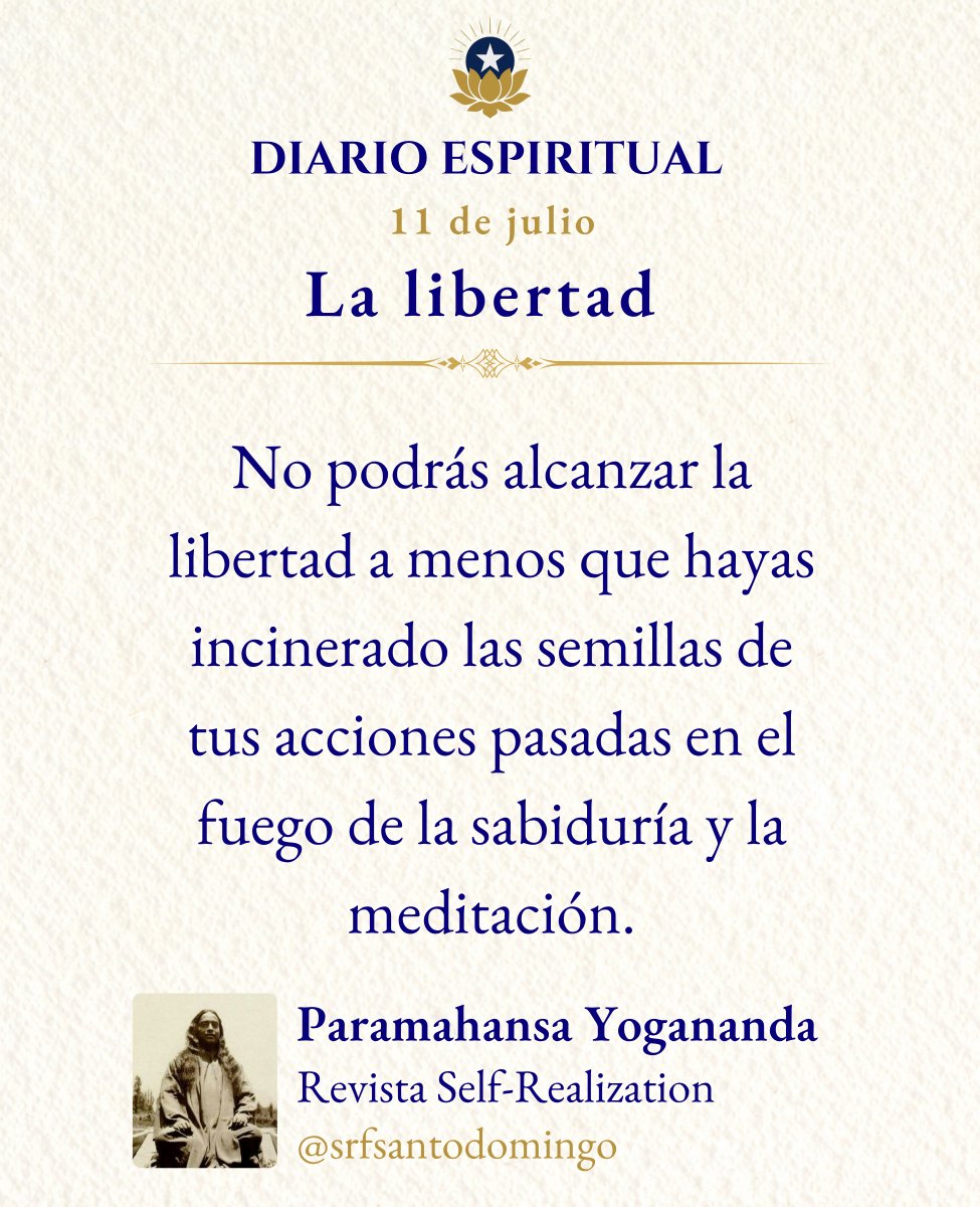 SRFsantodomingo's tweet photo. ☀️¡Buenos días! Muy bendecido sábado, pleno de paz y armonía interior.🌿🪻🙏
#Libertad #SerLibre #SéLibre #BuscaADios #Medita  #Meditación #Dios #Yoga #Gurú #KriyaYoga #Yogananda #SelfRealizationFellowship https://t.co/BoKAXRuSJs