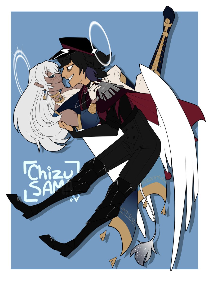 chizu_sama's tweet photo. New attack (I forget to count now) for the #artfight2026ㅤ

This one is for @Hyacinthic_Real and @OfficialAnonLex

#dessin #draw #illustration #manga #mangaart #comic #comicart #fanart #angel #artfight https://t.co/qSymghR6vq