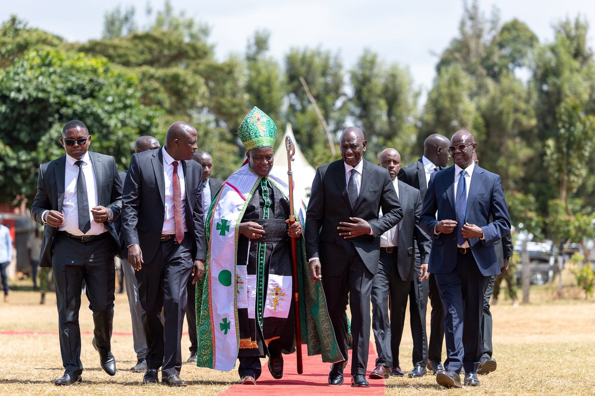 WilliamsRuto's tweet photo. We celebrate the long and remarkable life of Mzee Patrick M’Anaiba Baikilanya.  

Mzee was hardworking, inspiring and an illustrious role-model to many; and it is no wonder his footprints are evident all over.  

The family, relatives and friends are in our thoughts and prayers at this time of mourning.

At Kaelo, Meru County, for the burial of Mzee Baikilanya, father of Igembe North MP Julius Taitumu. 

Rest In Peace.