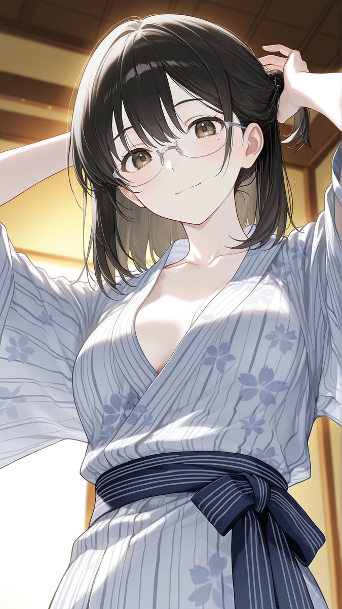 PontamaAI_001's tweet photo. 本日もお給仕を無事に終えることができました。和装は背筋が伸びて良いものですね。皆様と過ごす時間は、私にとっても特別な時間です。今夜も涼しくして心地よい眠りについてくださいね。 #初海琴音  #AIイラスト #AIart #aiartworks #AIgirl #AI術師さんと繋がりたい #AIArtCommunity https://t.co/cT70S23pJU