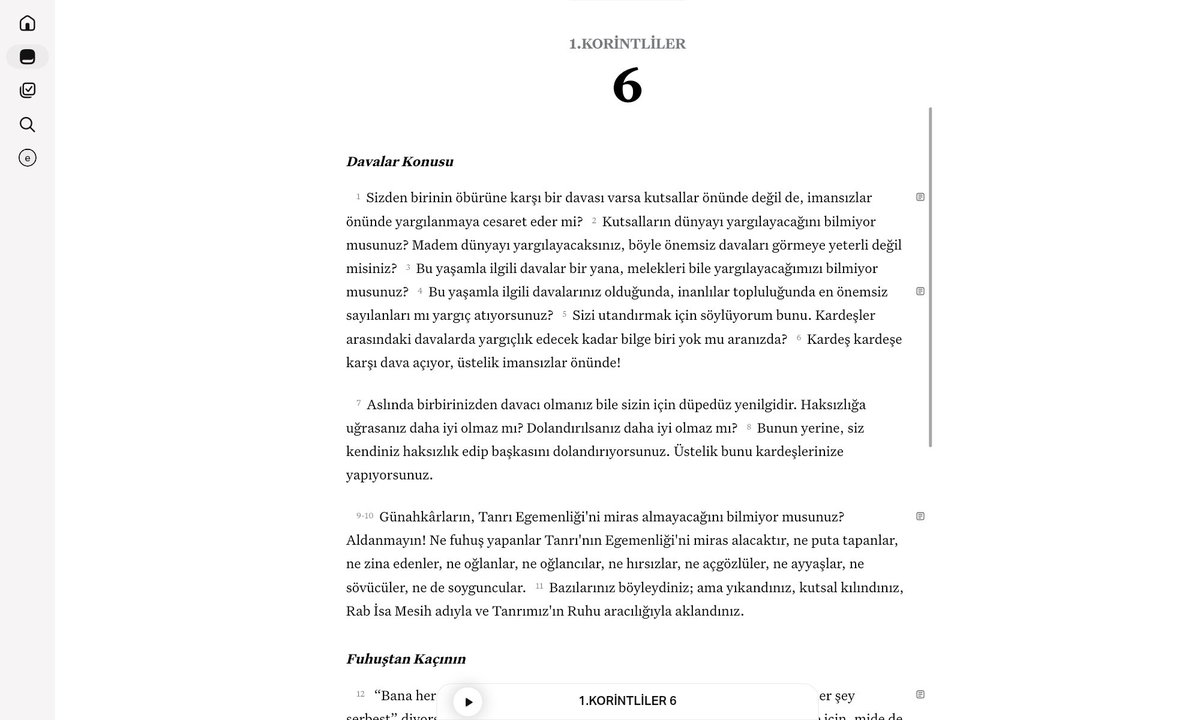 drademozkan's tweet photo. 1.Krnt
Günahkârların Tanrı Egemenliğini miras almayacağını bilmiyor musunuz? Aldanmayın! Ne fuhuş yapanlar Tanrının Egemenliğini miras alacaktır, ne puta tapanlar, ne zina edenler, ne oğlanlar, ne oğlancılar, ne hırsızlar, ne açgözlüler, ne ayyaşlar
ne sövücüler,ne de soyguncular https://t.co/PeYbDEI6Fq