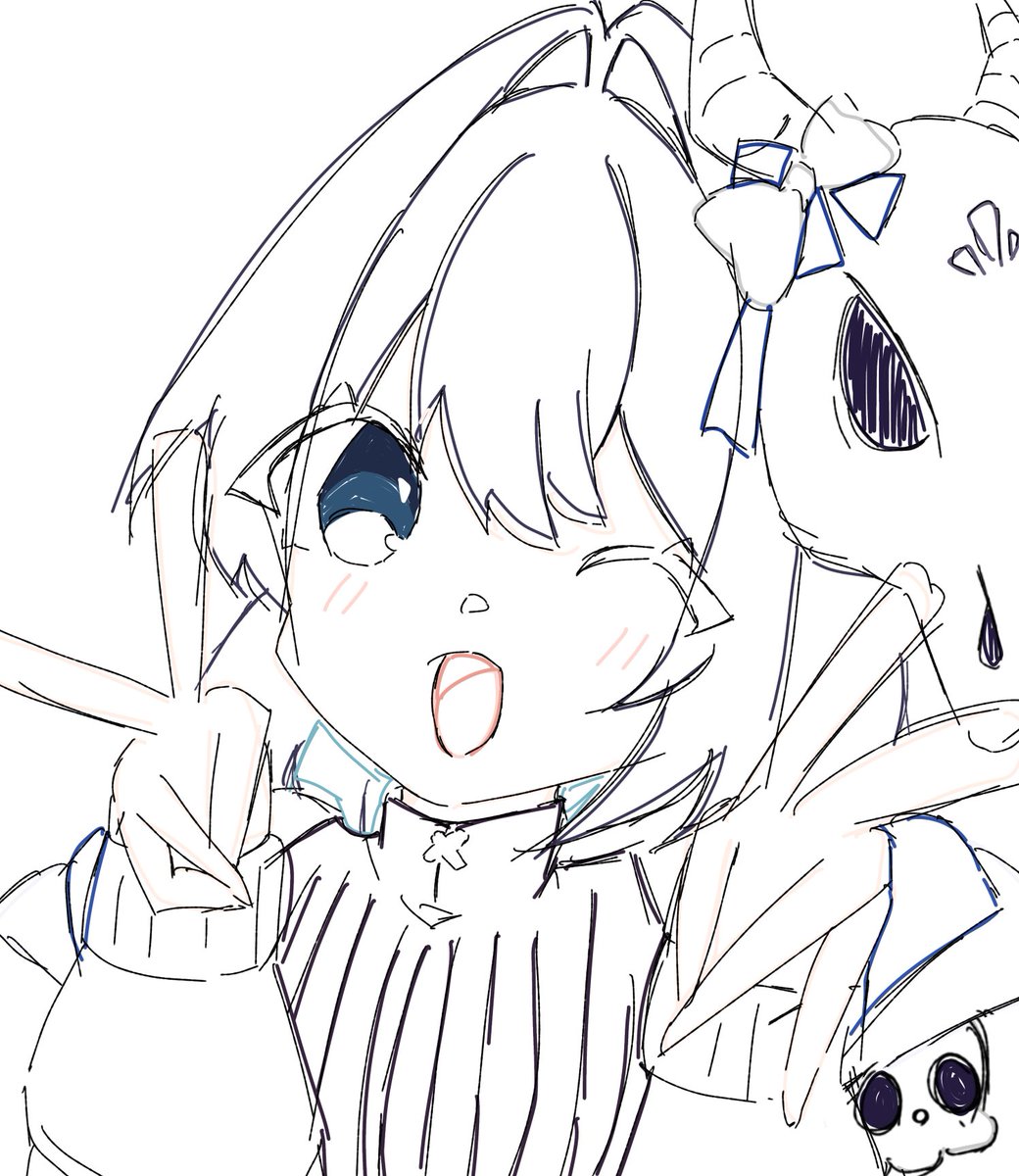 __shirokuru's tweet photo. ▶︎落書き    ▶︎本気絵 https://t.co/gy9hEd4rLt