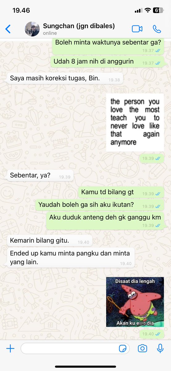 serattaksara's tweet photo. Syongnen few tweets:
Peak of punya pacar dosen 🤗: 

Rewel. https://t.co/FkWZsn1qYn