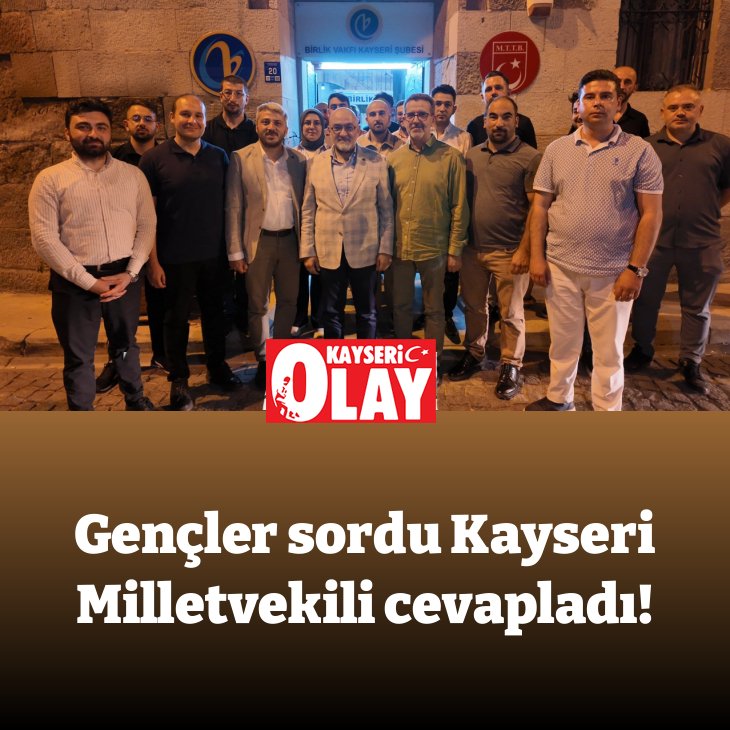 KayseriOlay's tweet photo. GENÇLER SORDU KAYSERİ MİLLETVEKİLİ CEVAPLADI!

https://t.co/E31hfKLOVz
@MuratCahidCINGI https://t.co/4egvFdP3VL