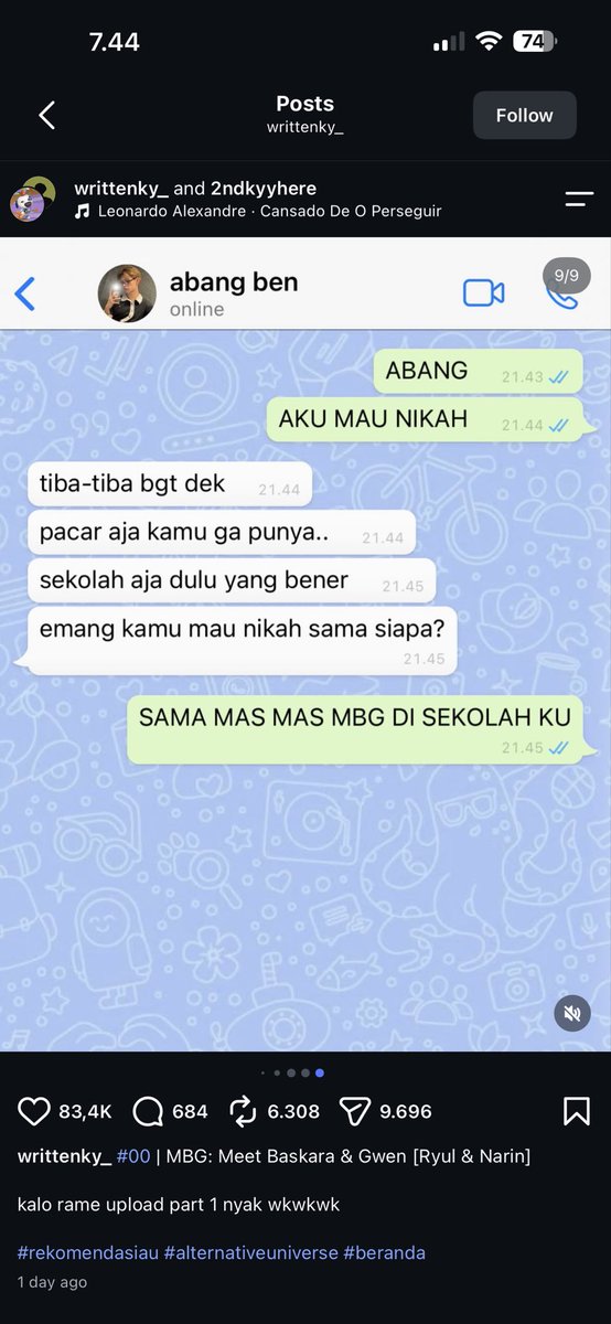 calicohyul's tweet photo. @/writtenky_ on ig. kamu keterlaluan ya. udah mah affiliating ryul sama program pro-pemerintah when it’s indirectly killing a lot of people, make ai (ffs perasaan kemarin aku baru ngmg soal agenda AI yg excessive 😓) normalizing hubungan antar minor and an adult, dan pas ada yang genuinely khawatir dan ngasih awareness untuk negur, kamu malah ss sembarangan without any sensor dan upload it dengan akun kamu yg gede itu. tujuannya apa? playing victim? nyari pembelaan? bukannya mawas diri kalo kamu tuh salah, malah sibuk nyari pembenaran sana sini. tolong rnb aja ya guys. orangnya emg ignorant and ngasih tau dia won’t do anything. mending sama sama report