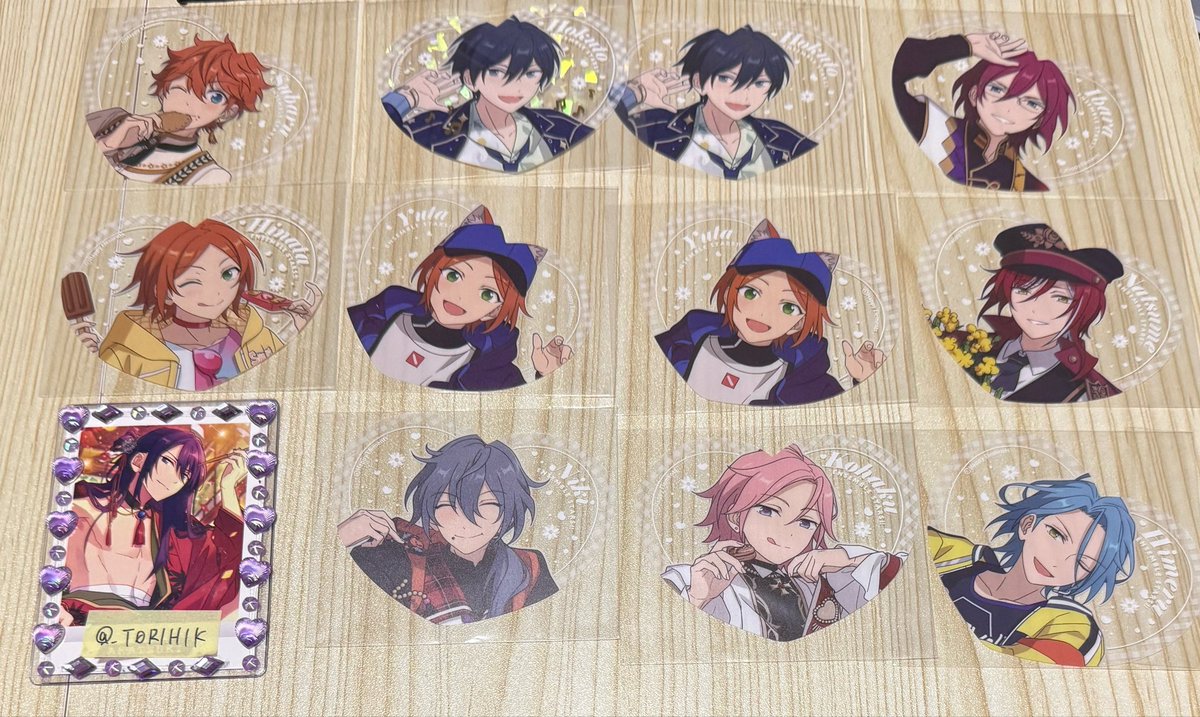 _T0R1H1K's tweet photo. 【交換】
あんスタ ぴくりあコレクションvol.3

★譲
スバル 北斗 茨 ひなた ゆうた 夏目 ニキ こはく HiMERU

★求
同種：颯馬② 敬人① 紅郎② 千秋① 奏汰① 翠① 忍①

纏めて優先。

郵送希望。あとは時間が合えば8/7.8都内手渡し、8/11梅田手渡し可能

検索からでもお気軽にお声がけください。 https://t.co/eidFJW3Y4k
