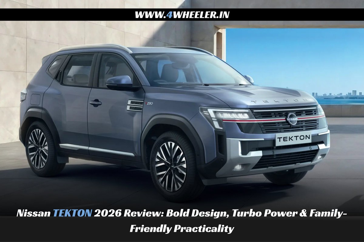 4Wheeler_in's tweet photo. Nissan Tekton review: strong road presence, turbo-petrol options, huge boot, and a safety package that Indian families will care about. The real question is simple — is it worth your money?

Read Now: https://t.co/kW5YgX8lw8

#nissan #tekton #car #4wheeler #auto #suv #auto #drive https://t.co/YbdyvqmCYC