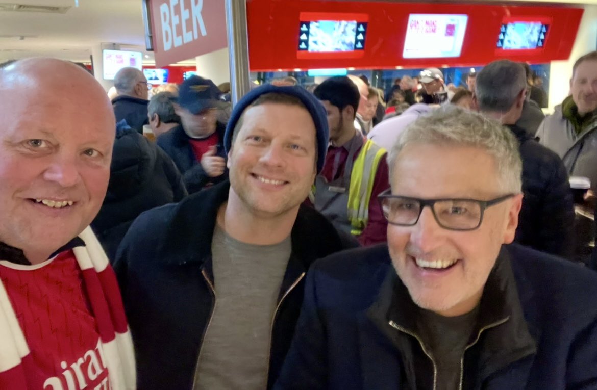 cgarnsworthy's tweet photo. @BBCBreakfast I chatted to Dermot a few times at Arsenal, such a lovely man. I even got a photo with the 2 Dermots
#RIPDermot
@DermotMurnaghan @Mr_Oleary https://t.co/KY7tzvCUvk