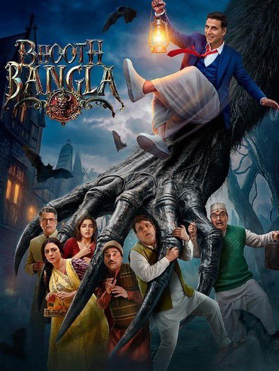 Annimula's tweet photo. 47. #BhootBangla Outdated and not funny. 1st half is just people slapping each other. 2nd half better, esp. the flashback even if it was ridiculous to watch 50 y/o actors playing 20 y/o(why Tabu was there?She doesn't even appear in the present part they could cast younger person) https://t.co/gG3yRi1IvN