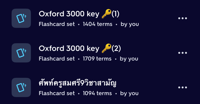Nvt0olate's tweet photo. ˖ 𖥔 ݁ .Free!!  รวมVocab must ท่อง ในquizlet
🥓Vocab ครูสมศรี 
🧈Oxford 3000 key 

(ลิ้งในเม้น  ◞˚📣ₓ) 

#dek70 #dek71 #tgat https://t.co/6GhIHIcdw7