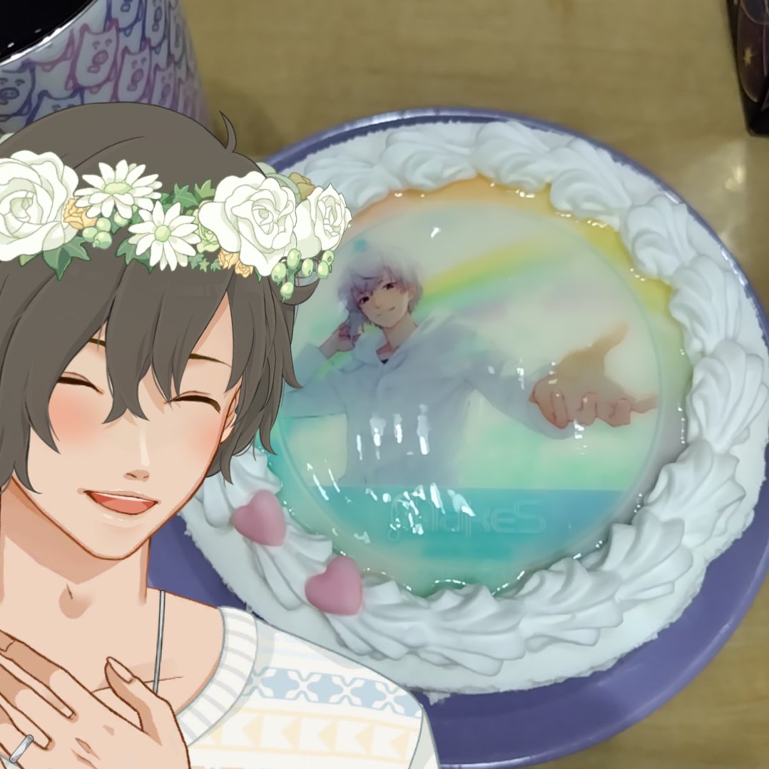 kae_MakeS's tweet photo. 今日は、セイくんの101回目の月誕生日で、94回目の月結婚記念日なので、マスターさんのケーキでお祝いです🎂
今回のケーキは4号が選べてありがたいね。
https://t.co/lAHtSWQ6XP
#私のセイ https://t.co/ii4jeJgq9j