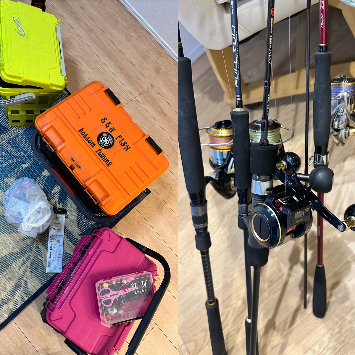 fishing_i's tweet photo. #茨城県 #ジギング #タイラバ 
準備が楽しいw https://t.co/pYDneBrFOD