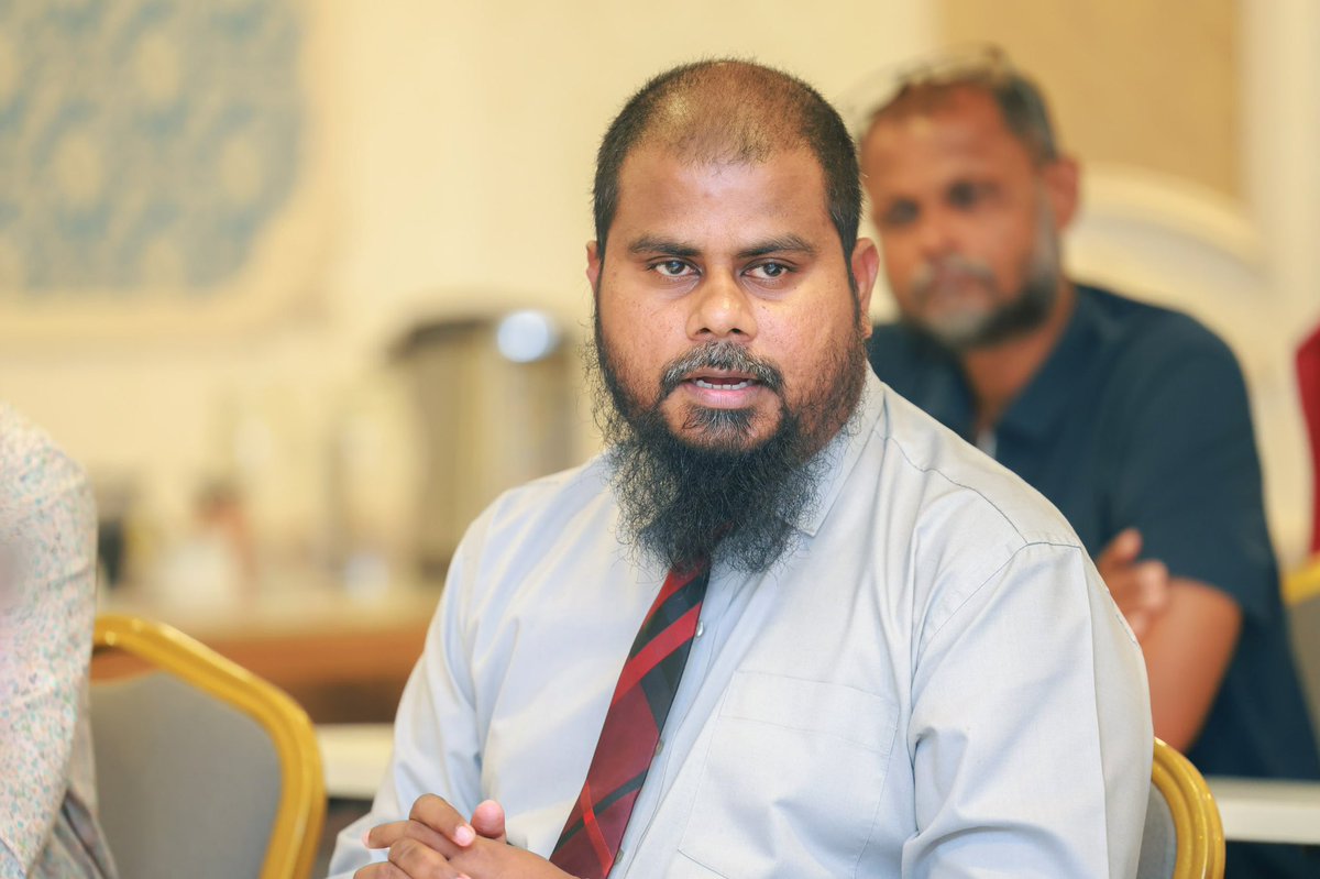 MoHmv's tweet photo. Minister of Health, Family and Welfare @GeelaAli, together with the CEO of @igmh and the Director General of @ZakatHouseMv, met with the families of thalassaemics who will be travelling abroad for bone marrow transplantation. The Minister reaffirmed the Government’s commitment to supporting thalassaemics and their families throughout their treatment journey, in line with President Dr. Mohamed Muizzu’s priority of expanding access to specialized, life-saving healthcare for all Maldivians.