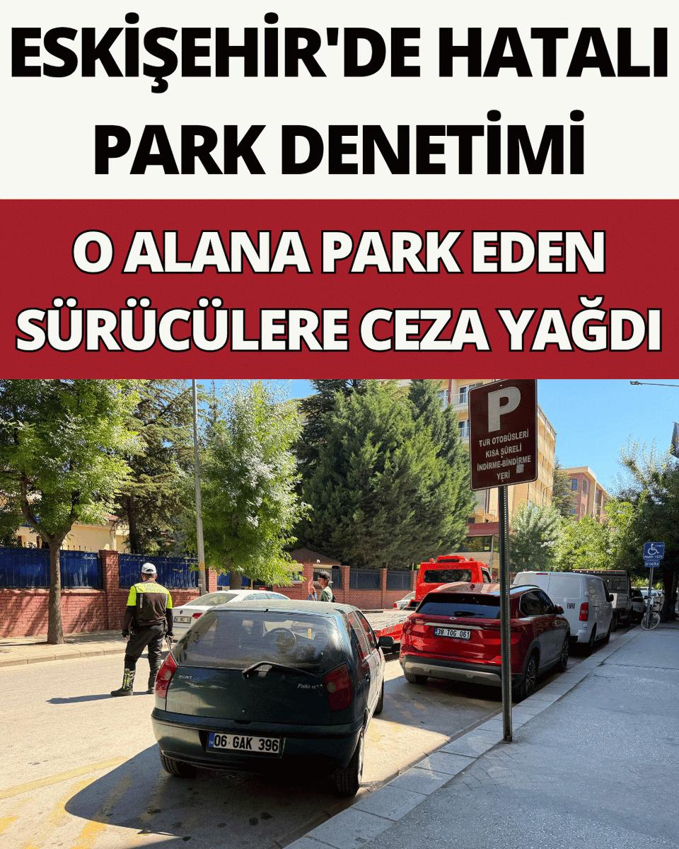 eskisehirnet's tweet photo. Eskişehir'de hatalı park denetimi: O alana park eden sürücülere ceza yağdı https://t.co/DurihC2K9s https://t.co/kcSQIAnrwT