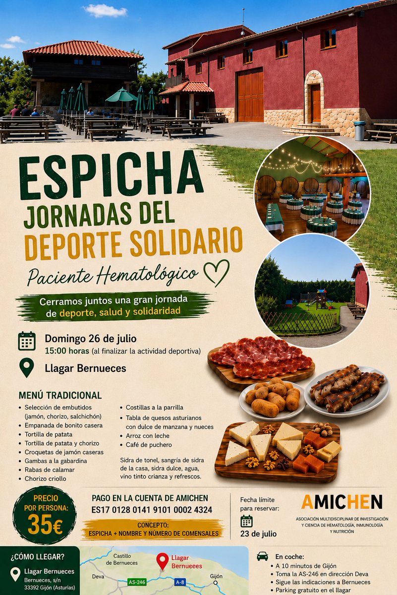 badMMinton_'s tweet photo. Tras el II Torneo Solidario BadMMinton AMICHEN, nos reuniremos para disfrutar de una espicha solidaria: un momento para compartir mesa, conversación y seguir creando comunidad.

📅 26 de julio
📍 Llagar Bernueces · Gijón https://t.co/BWx8uWbQyH