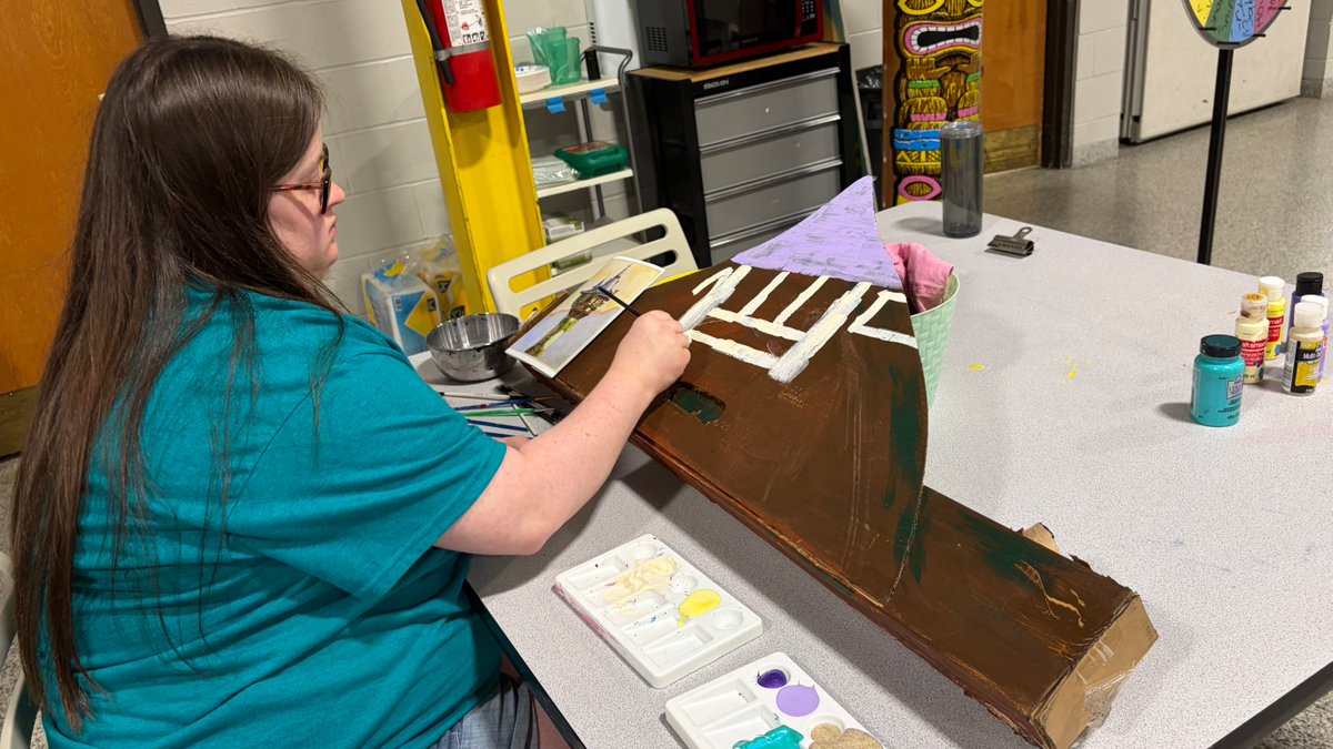 OpenDoorCbus's tweet photo. Hannah is helping bring the magic of “Tangled” to life by painting a set piece for her peers’ playlet! It’s wonderful to see creativity, teamwork, and imagination come together to create something special.
#OpenDoorStage&Screen #CreativeExpression https://t.co/as5vPlPurZ