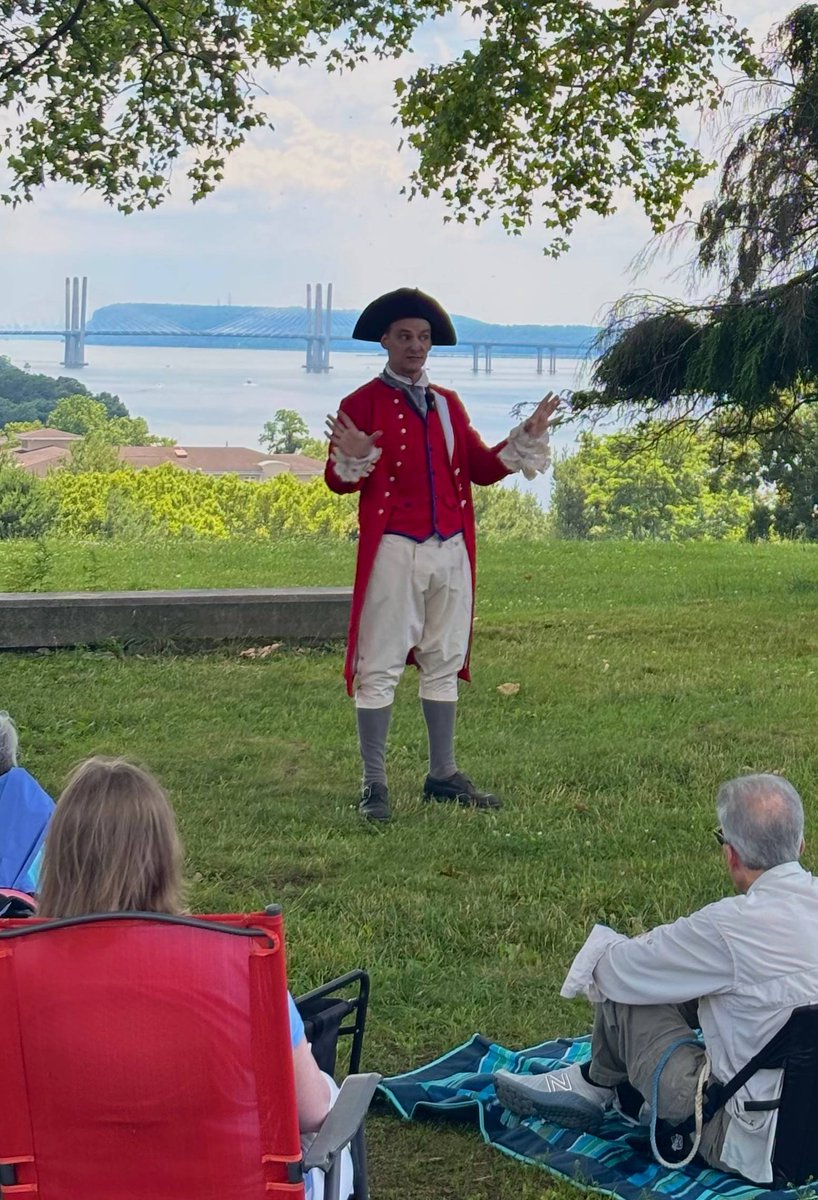 RSPP_RangerSu's tweet photo. TONIGHT!!  TONIGHT!!  TONIGHT!! 
Major John André! 
Saturday, July 11th, 7:00 pm - 8:00 pm (rain or shine)
At the Rockwood Hall Foundation

Visit David Rockefeller's Rockwood Hall Foundation at sunset to have a chance encounter with the area's most notorious spy - Major John Andre. Bring an evening picnic and be regaled by Andre's harrowing journey and ultimate capture by three American militiamen near the village of Tarrytown.
Note: Registration required! We are a carry-in, carry-out facility with no trash receptacles. Come at least 10 minutes early to find parking in our small lot or at the Phelps Hospital parking garage and to walk to the Foundation site.
Register at: https://t.co/4NBYyXvitB
