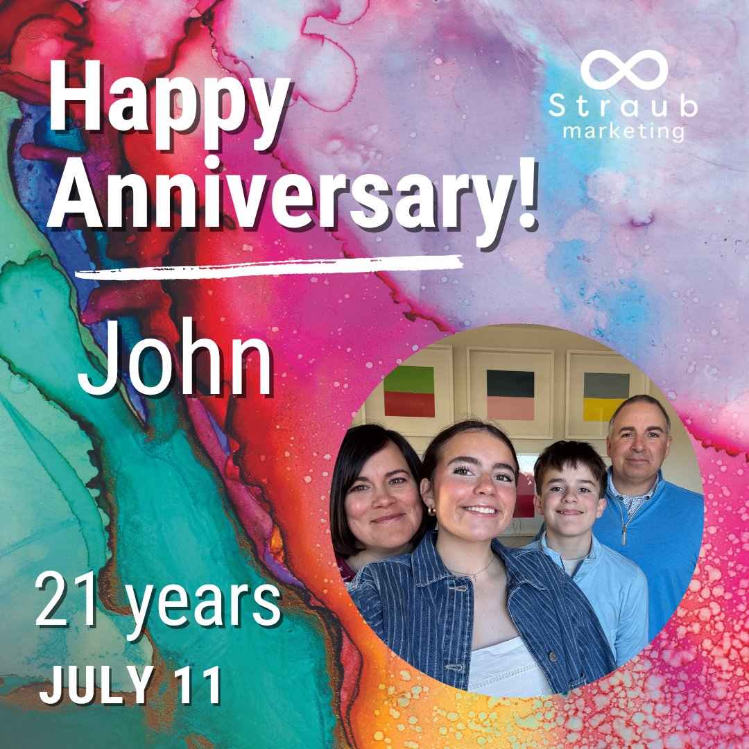 StraubMarketing's tweet photo. 🎉Please join us in celebrating John's 21st anniversary with Straub Marketing!

Here is a fun fact about John:
"I am sure you could take a deep dive into my psyche on this, I always keep at least a quarter tank of gas in my car!" 🚗

#wearestraub https://t.co/BRBCZ2KO1j