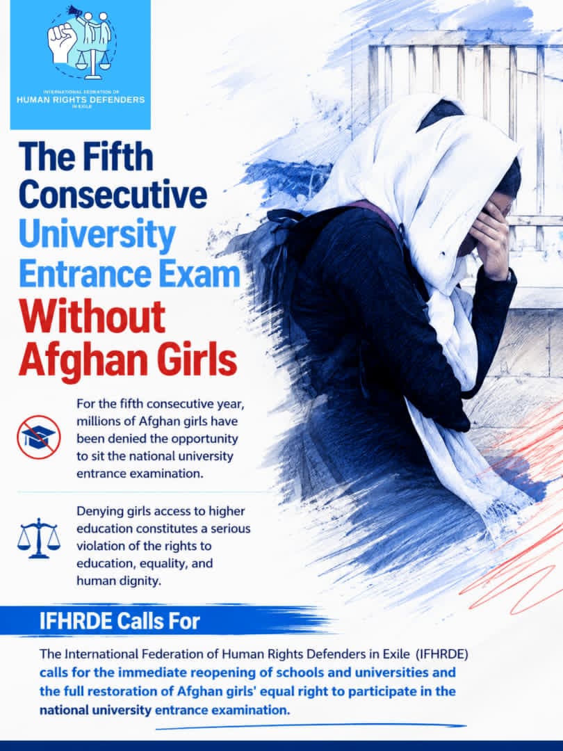 IFHRDE's tweet photo. A nation cannot move forward while its girls are kept out of classrooms.

Restore their right to education.

@UNESCO @UN_Women @UNHumanRights

#RightToEducation #StandWithAfghanGirls #HumanRights https://t.co/cvM09we0PN