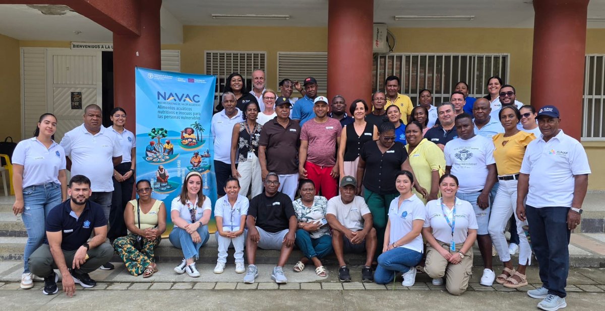 FAO_Colombia's tweet photo. 🐟 En Bahía Solano, #Chocó, la iniciativa #NAVAC presentó resultados preliminares de la cadena de valor del atún artesanal. El aprovechamiento de los subproductos del atún representa una oportunidad para fortalecer la pesca sostenible.

👉 Lee más: https://t.co/Tc4RLnLdkc https://t.co/dcXBp4SauL