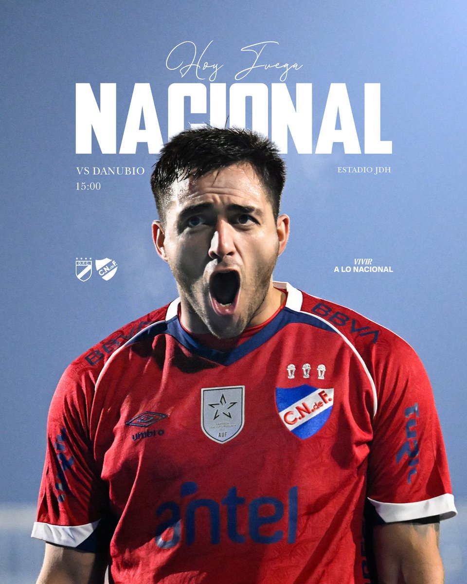 Nacional's tweet photo. ¡𝗛𝗢𝗬 𝗝𝗨𝗘𝗚𝗔 𝗡𝗔𝗖𝗜𝗢𝗡𝗔𝗟ⵑ 🔵⚪️🔴

🏆 Torneo Intermedio | Fecha 5 https://t.co/rVFa1YzCgZ