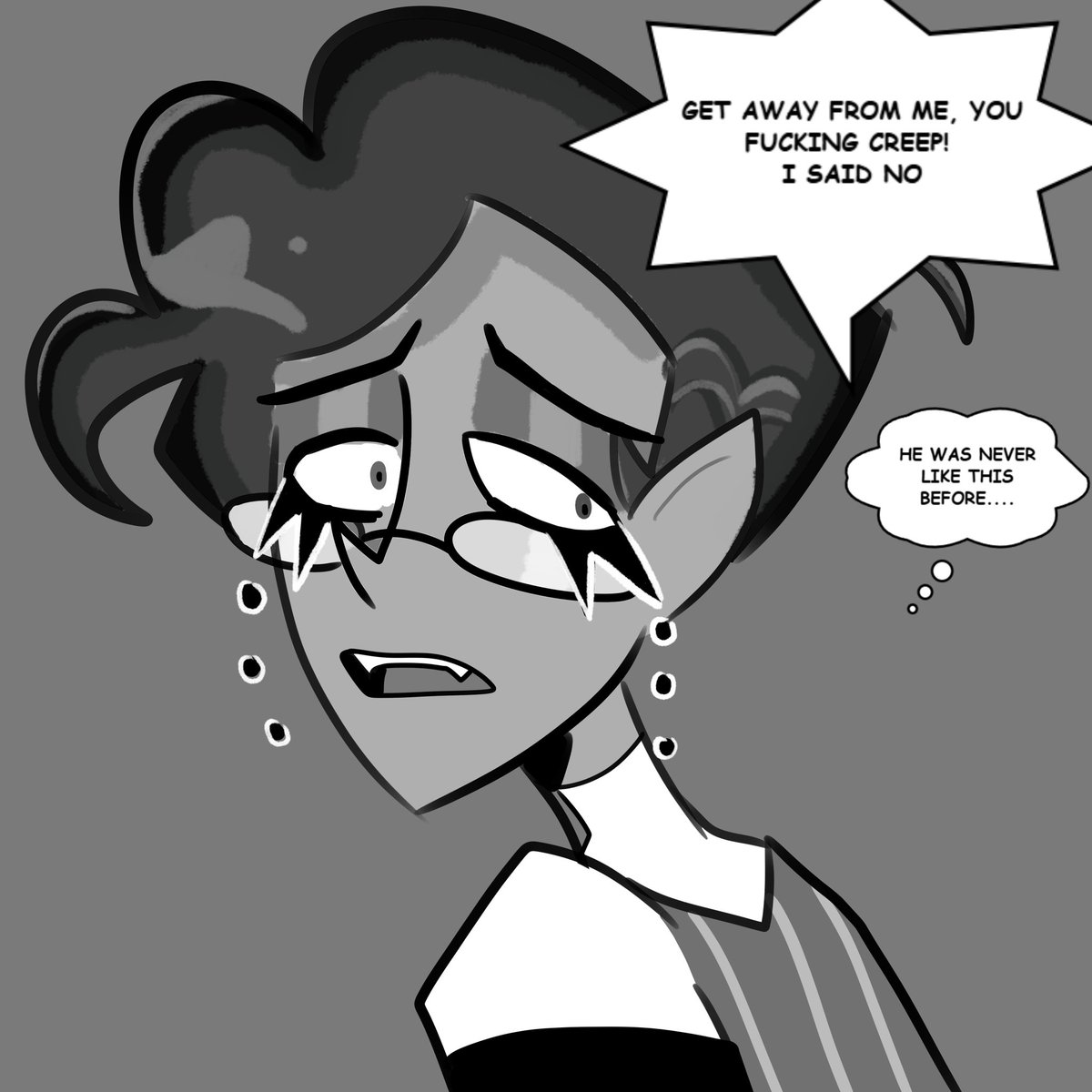 Voidcepti0n's tweet photo. PENUMBRA PT. 02/??
(1/2)
A MurderMedia AU in which Vincent will not take no for an answer when his offer to be partners is rejected by Alastor.
Part 1 is pinned on my profile
#murdermedia #radiostatic https://t.co/yUNvGhhr3J